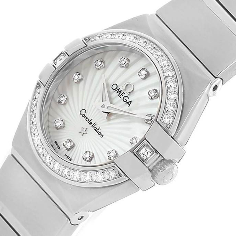 

Omega MOP Stainless Steel Diamond Constellation, Silver