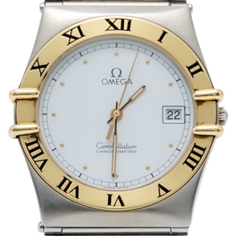 

Omega White Dial Yellow Gold & Steel Constellation Watch