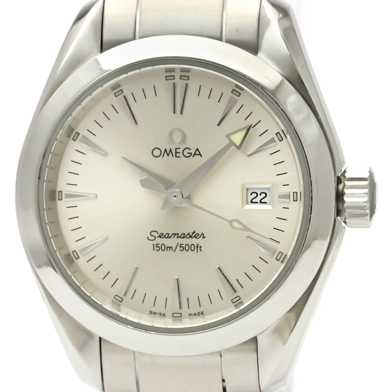 

Omega Silver Stainless Steel Seamaster Aqua Terra