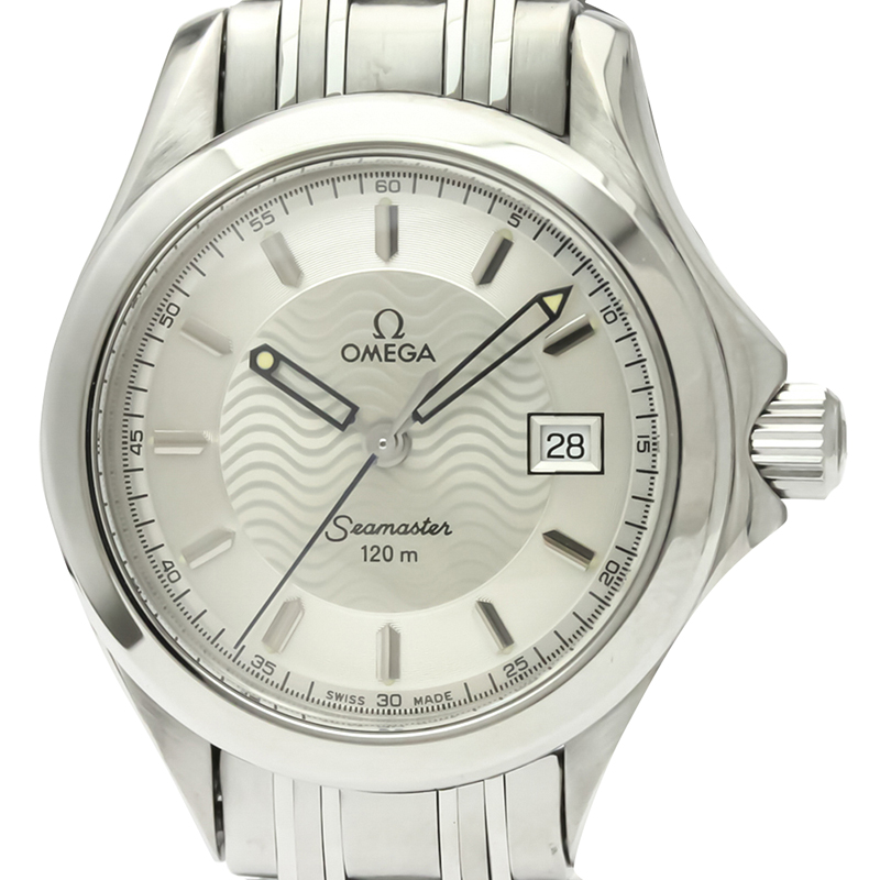 

Omega White Stainless Steel Seamaster