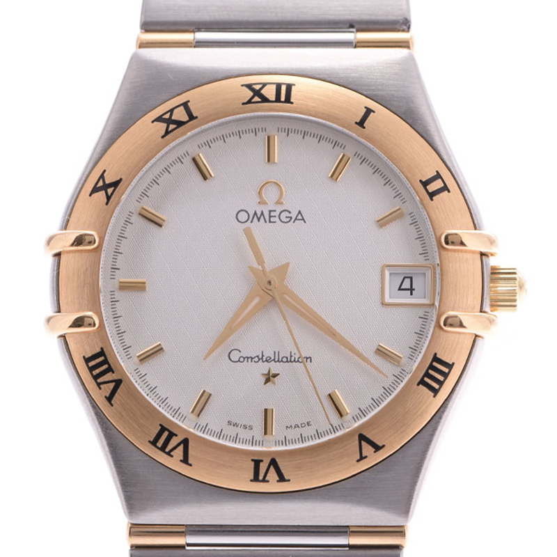 

Omega White Stainless Steel Constellation Women's Wristwatch
