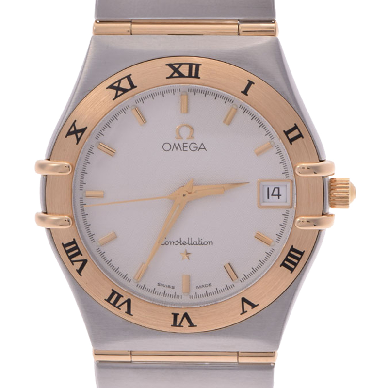 

Omega Silver Yellow Gold and Stainless Steel Constellation Women's Wristwatch