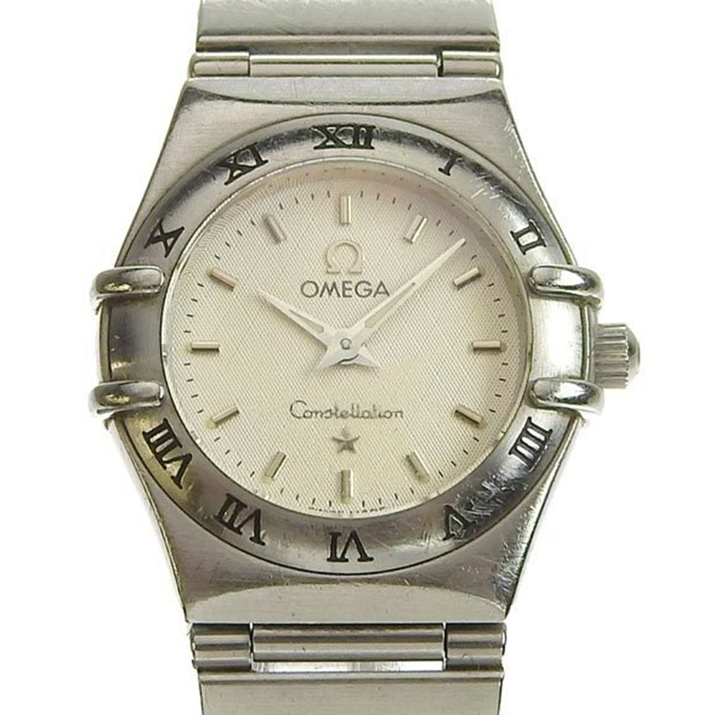 

Omega White Stainless Steel Constellation Quartz