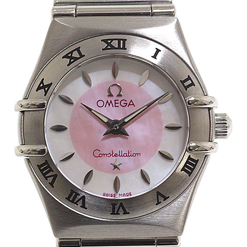 

Omega White/Pink Stainless Steel Constellation