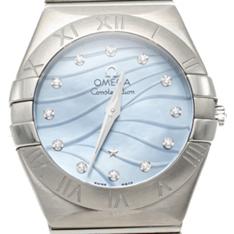 

Omega Constellation Blue Diamond Dial Stainless Steel Women's Watch