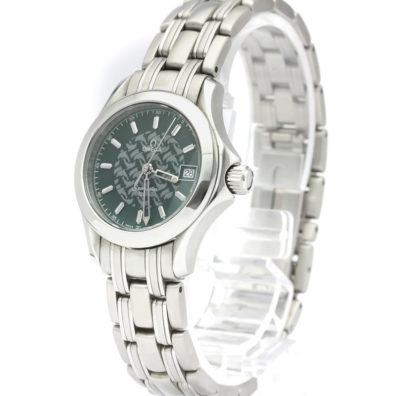 

Omega Silver Stainless Steel Seamaster, Green