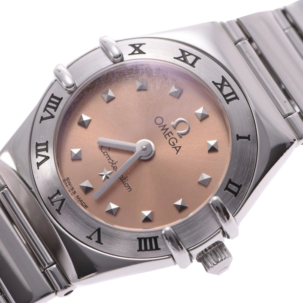 

Omega Salmon Stainless Steel Constellation Mini My Choice, Pink