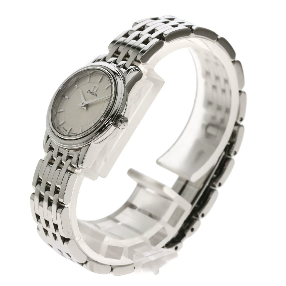 

Omega Ivory Stainless Steel De Ville Prestige Quartz Women's Wristwatch, White