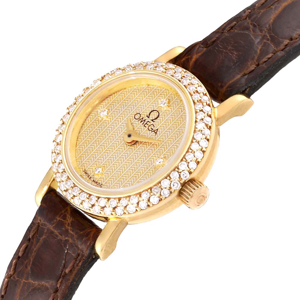 

Omega Champagne Diamonds, Gold