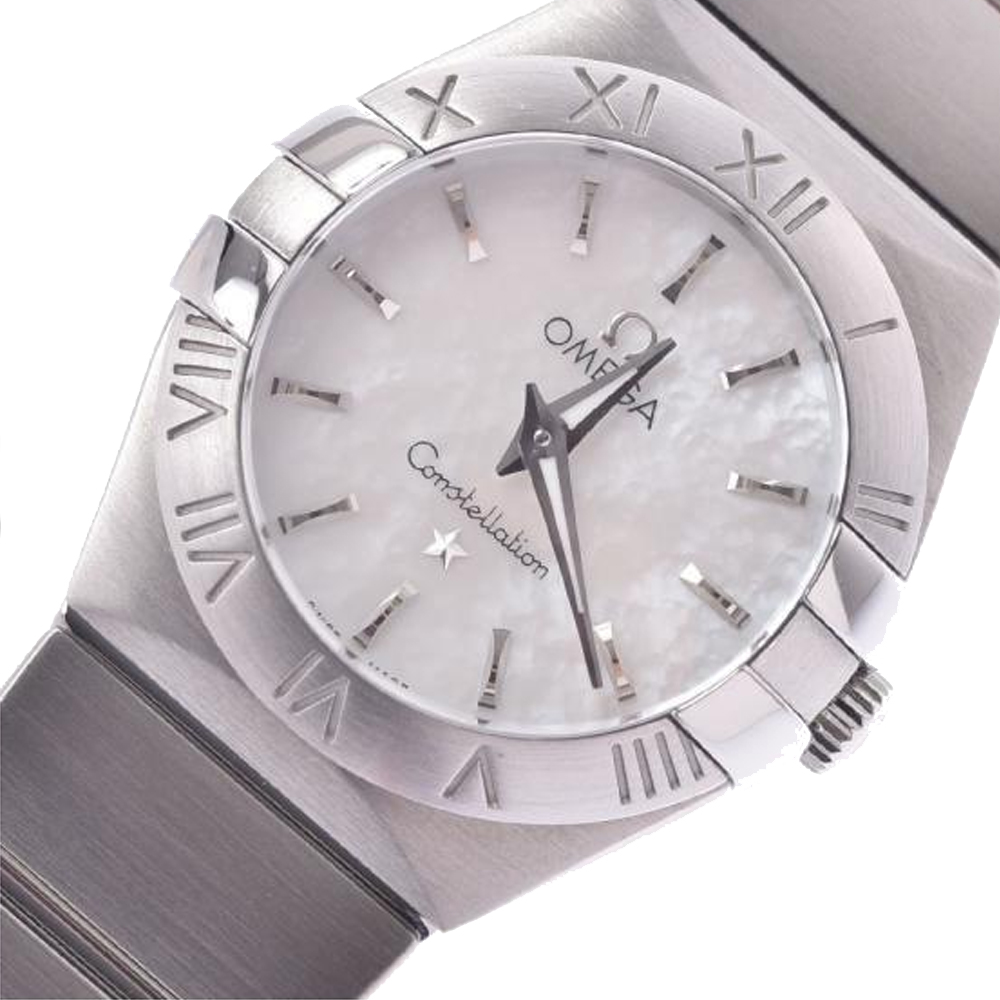 

Omega MOP Stainless Steel Constellation, White