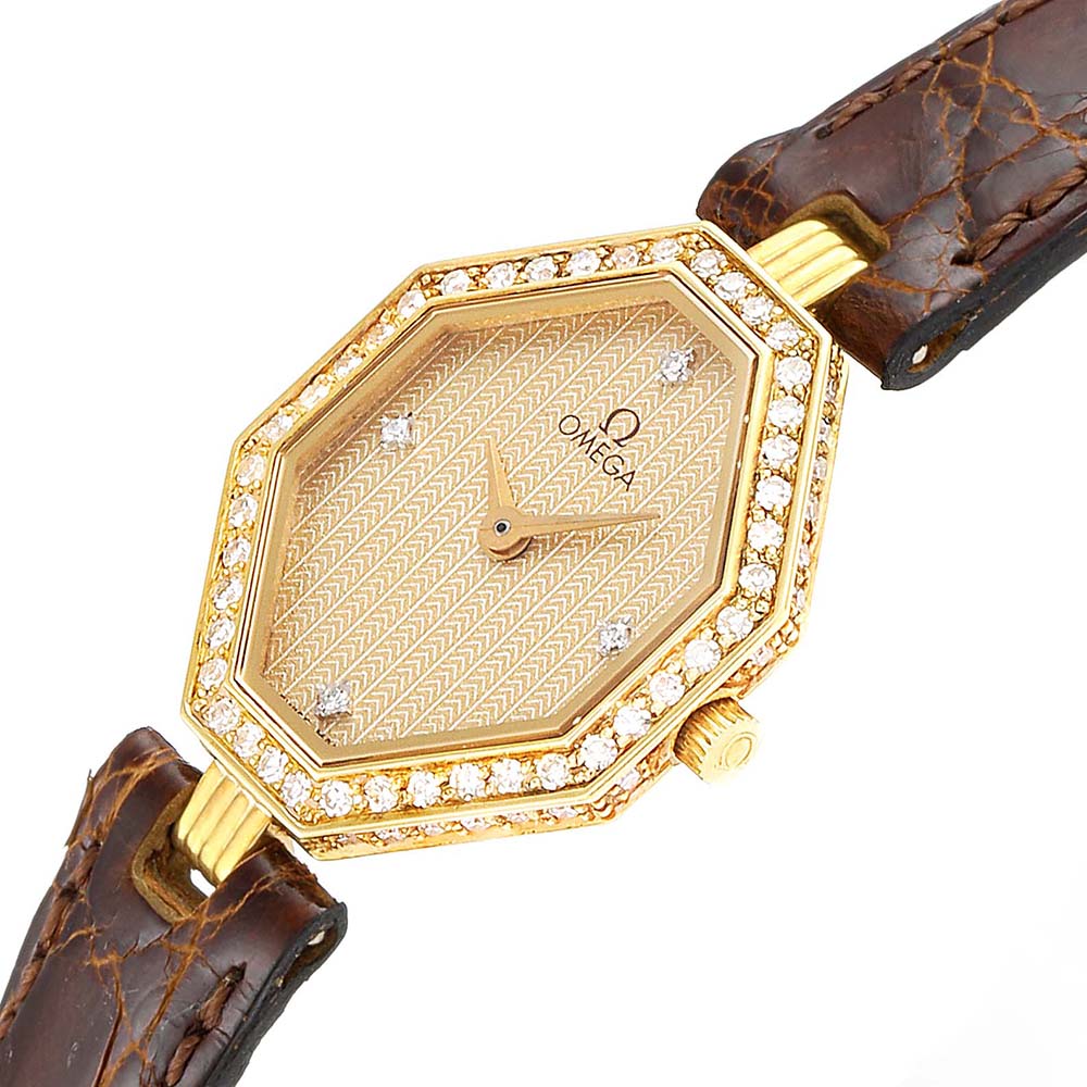 

Omega Champagne Diamonds, Gold