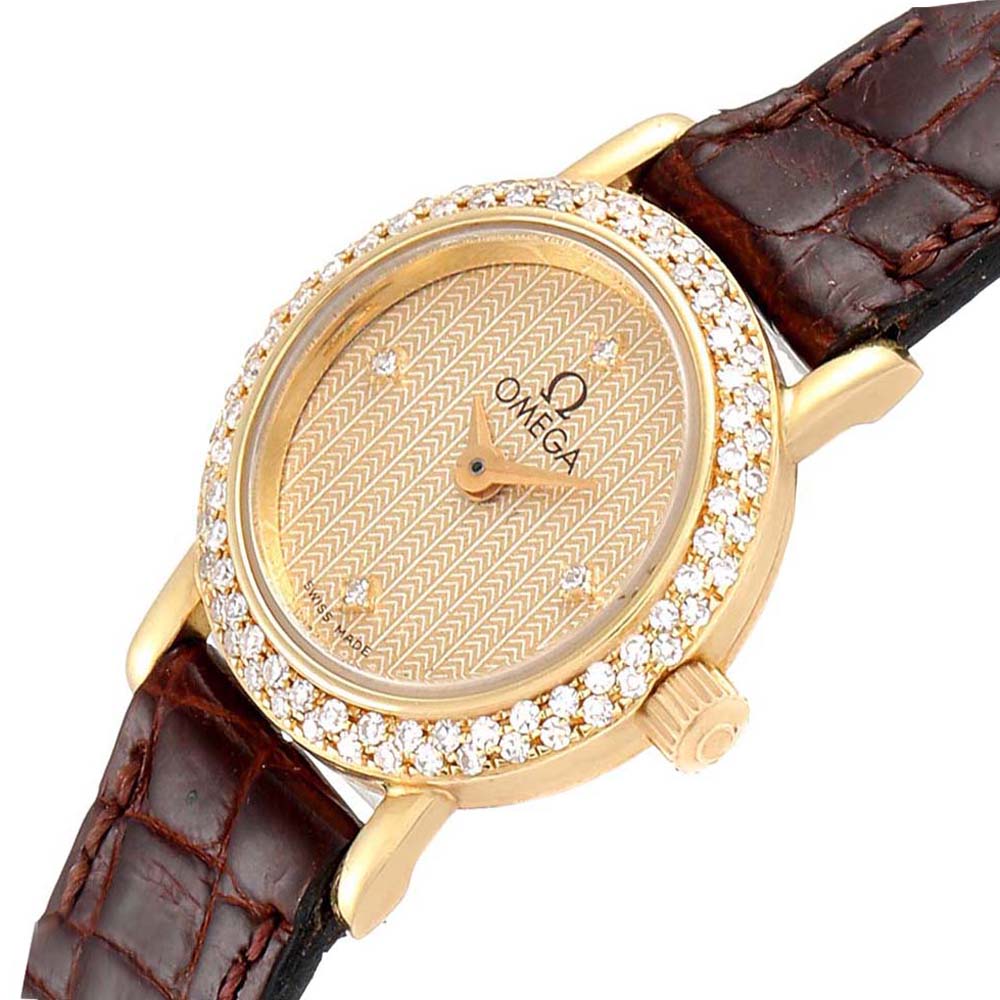 

Omega Champagne Diamonds, Gold