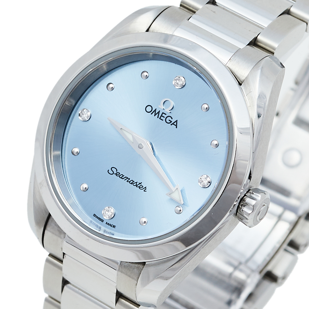 

Omega Blue Diamonds Stainless Steel Seamaster Aqua Terra