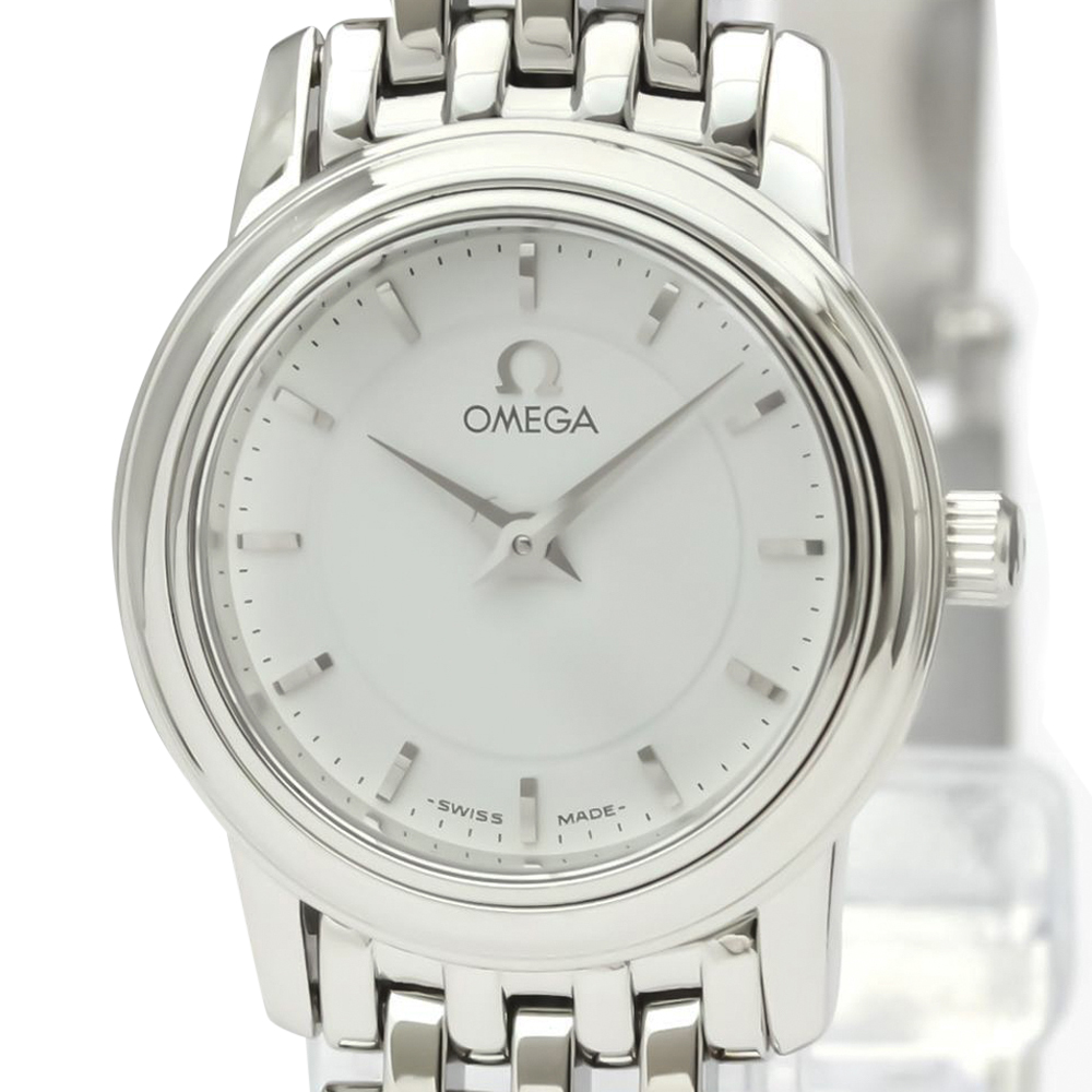 

Omega Silver Stainless Steel De Ville Prestige 4570.31 Women's Wristwatch 22 MM