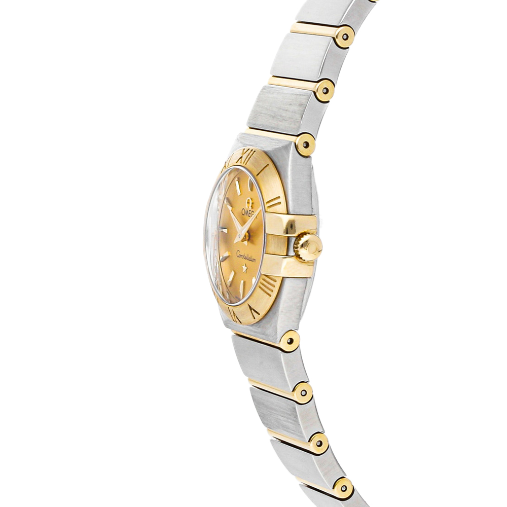 

Omega Champagne 18K Yellow Gold Stainless Steel Constellation 123.20.24.60.08.001 Women's Wristwatch