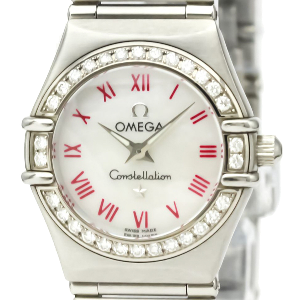 

Omega MOP Stainless Steel Constellation Quartz 1466.63 Women's Wristwatch 22 MM, White