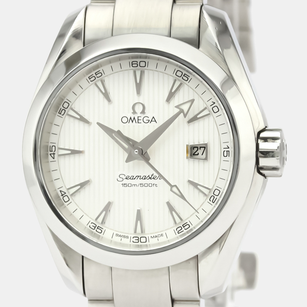 

Omega Silver Stainless Steel Seamaster Aqua Terra 231.10.30.61.02.001 Women's Wristwatch 30 mm