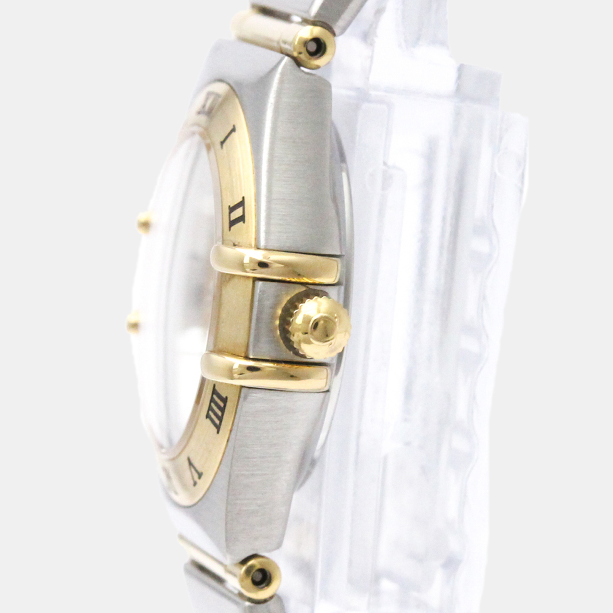 

Omega Gold 18k Yellow Gold And Stainless Steel Constellation 1262.10 Quartz Women's Wristwatch 22 mm