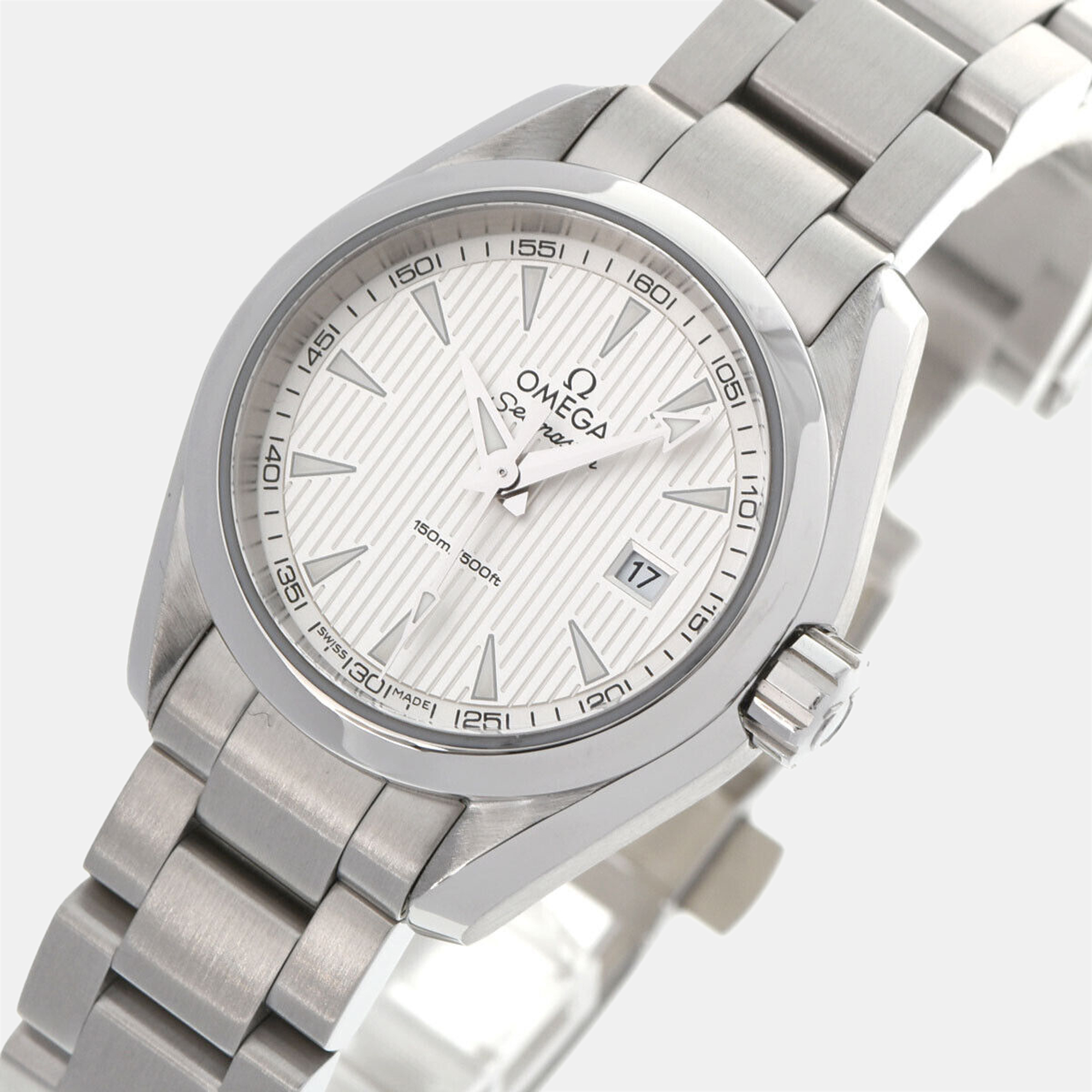 

Omega Silver Stainless Steel Seamaster Aqua Terra 231.10.30.60.02.001 Automatic Women's Wristwatch 30 mm