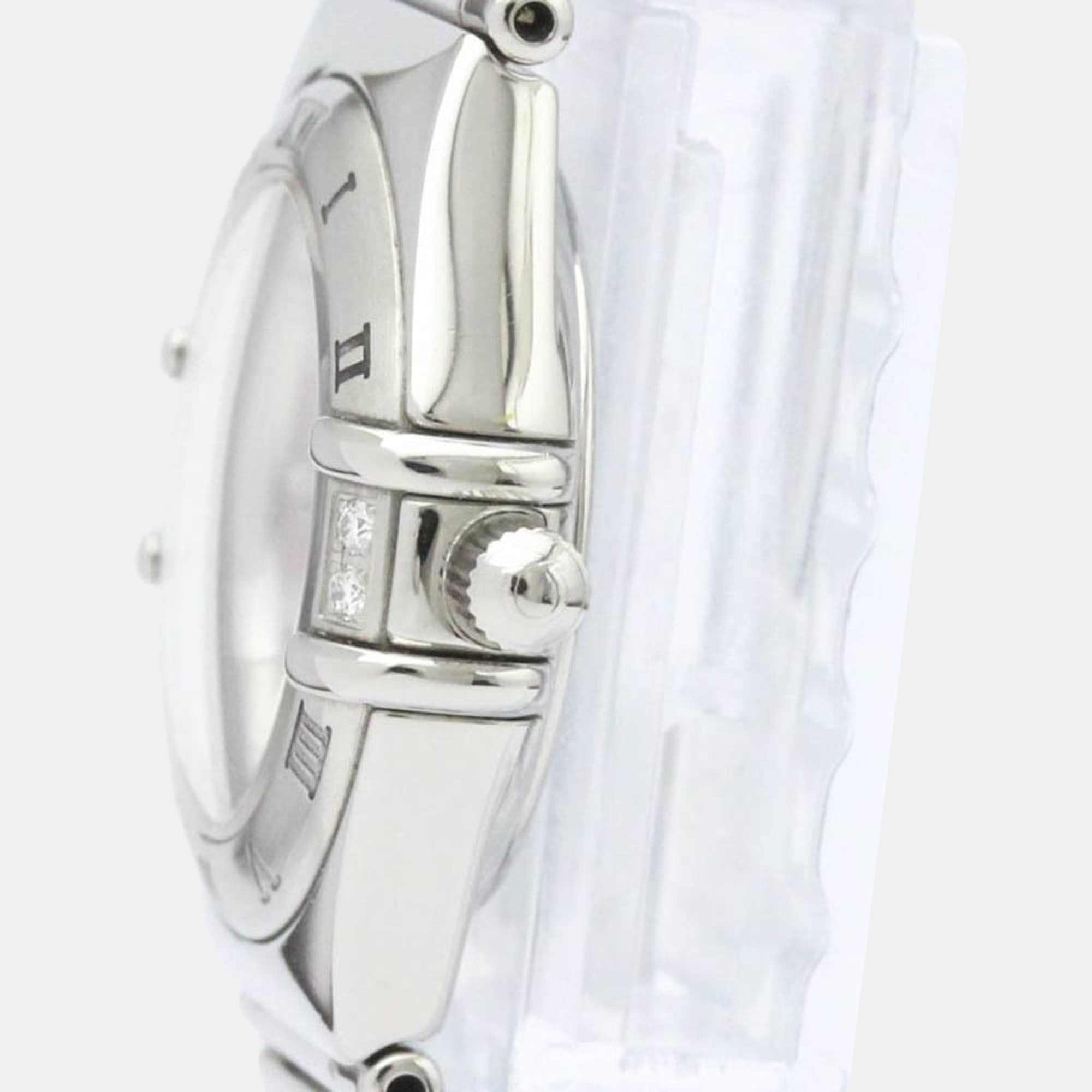 

Omega Pink MOP Stainless Steel Diamonds Constellation 1566.66 Quartz Women's Wristwatch 22 mm