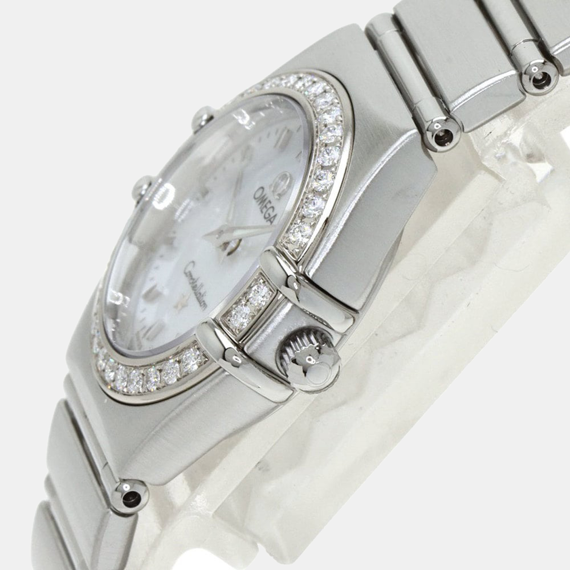 

Omega MOP Diamonds Stainless Steel Constellation 1466.71 Women's Wristwatch 23 mm, White