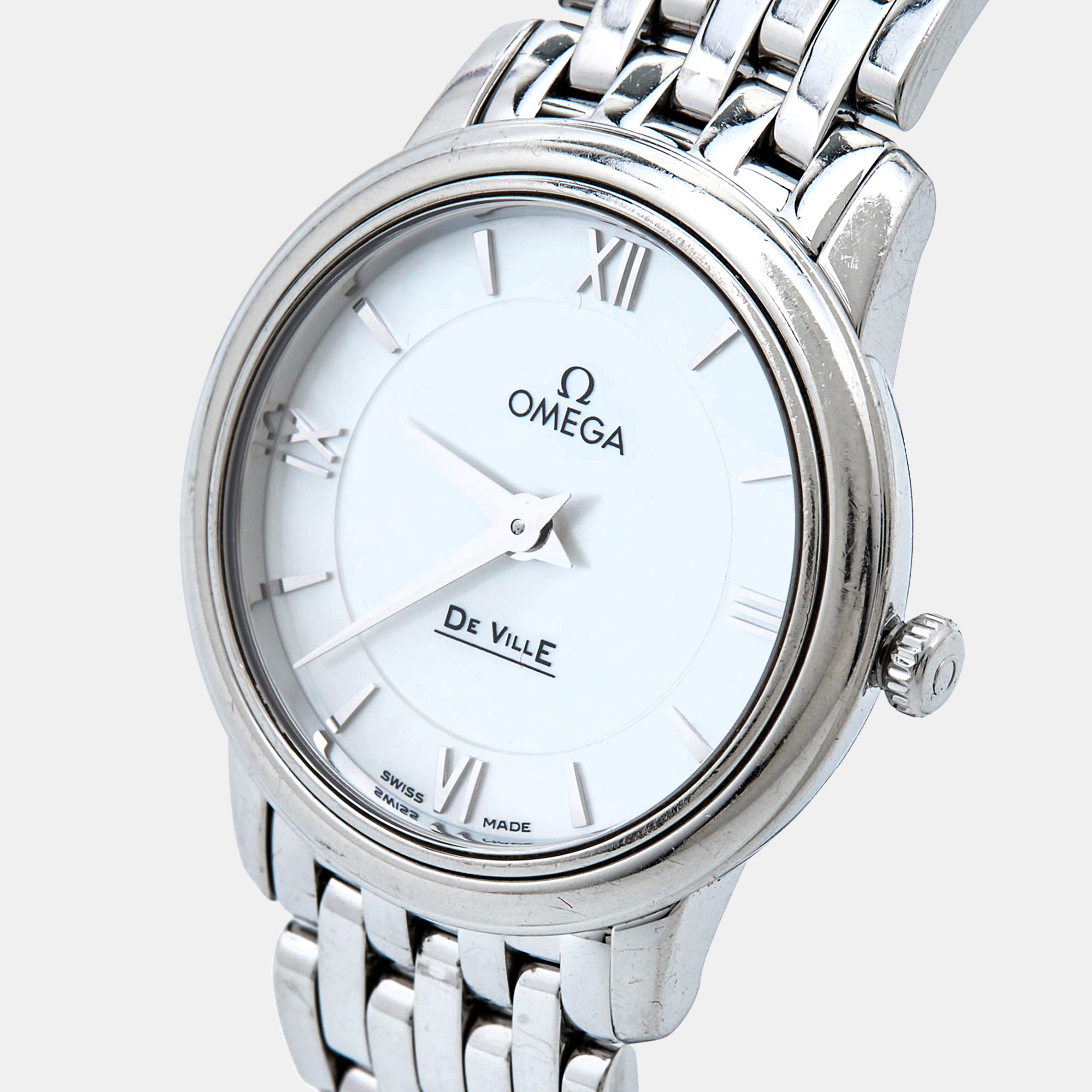 

Omega Mother Of Pearl Stainless Steel De Ville Prestige, Silver