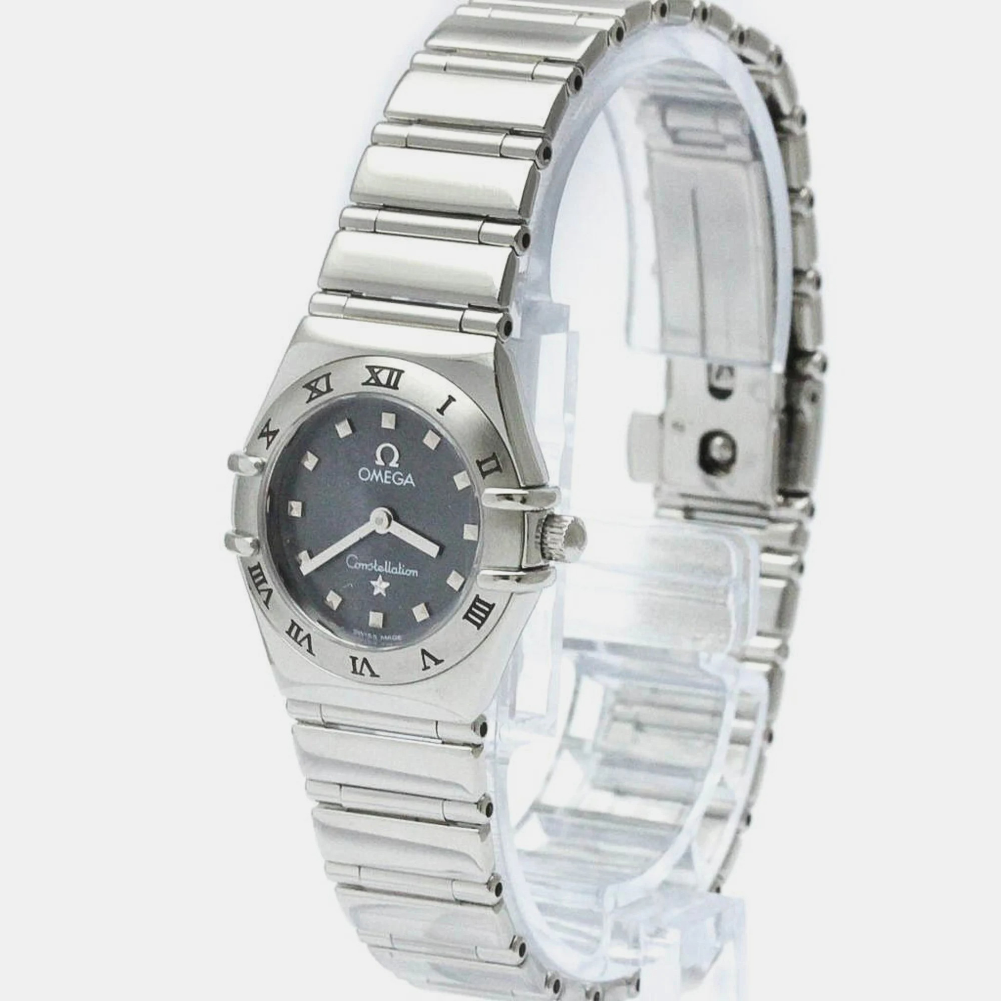 

Omega Grey Stainless Steel Constellation 1561.51 Quartz Women's Wristwatch 22 mm