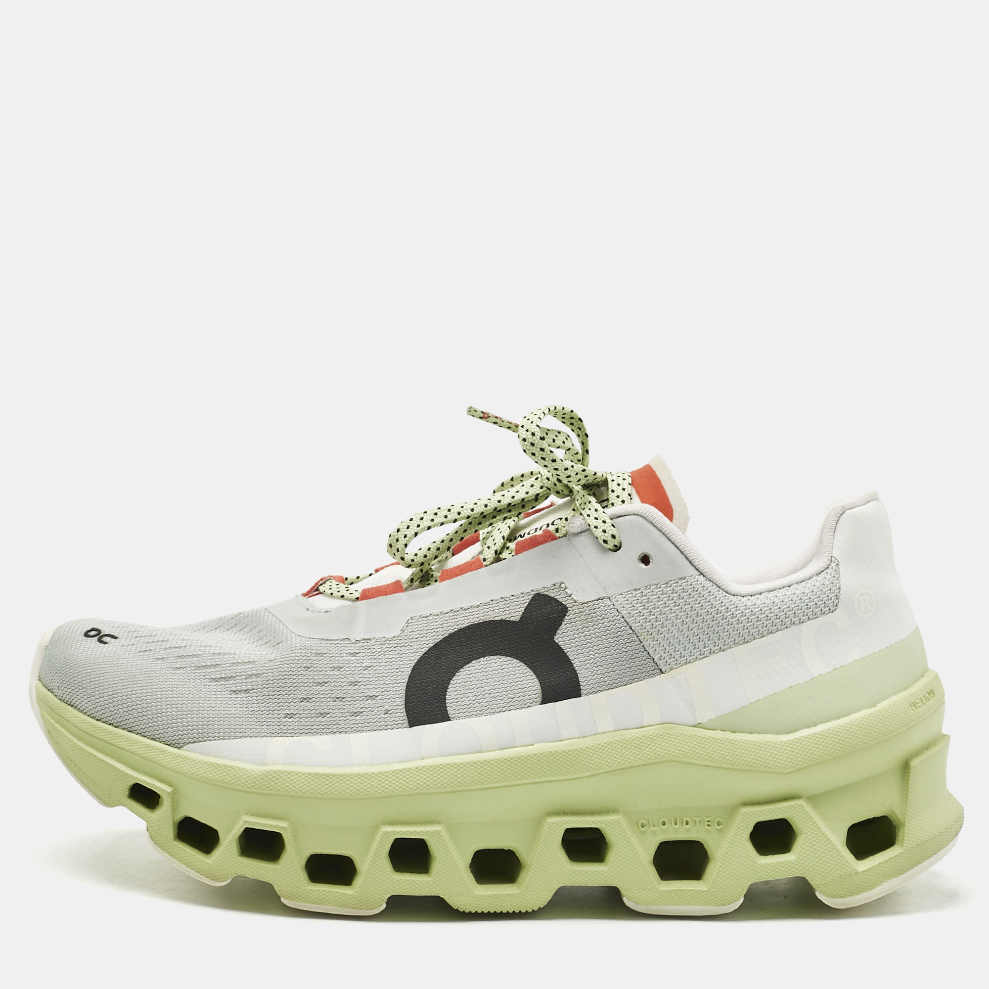 

On Cloudmaster Green Fabric Low Top Sneakers Size