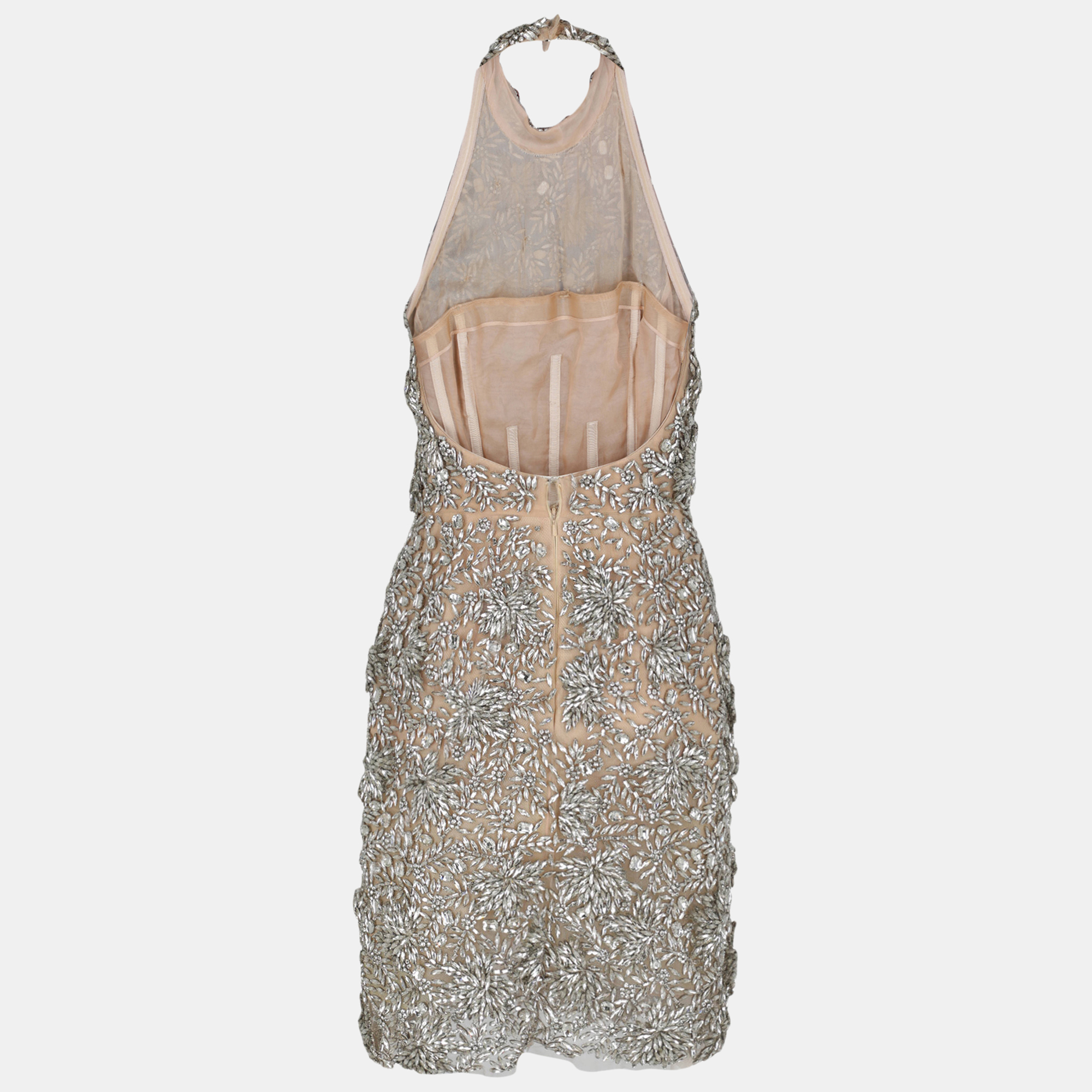 

Oscar De La Renta Women's Synthetic Fibers Mini Dress - Silver