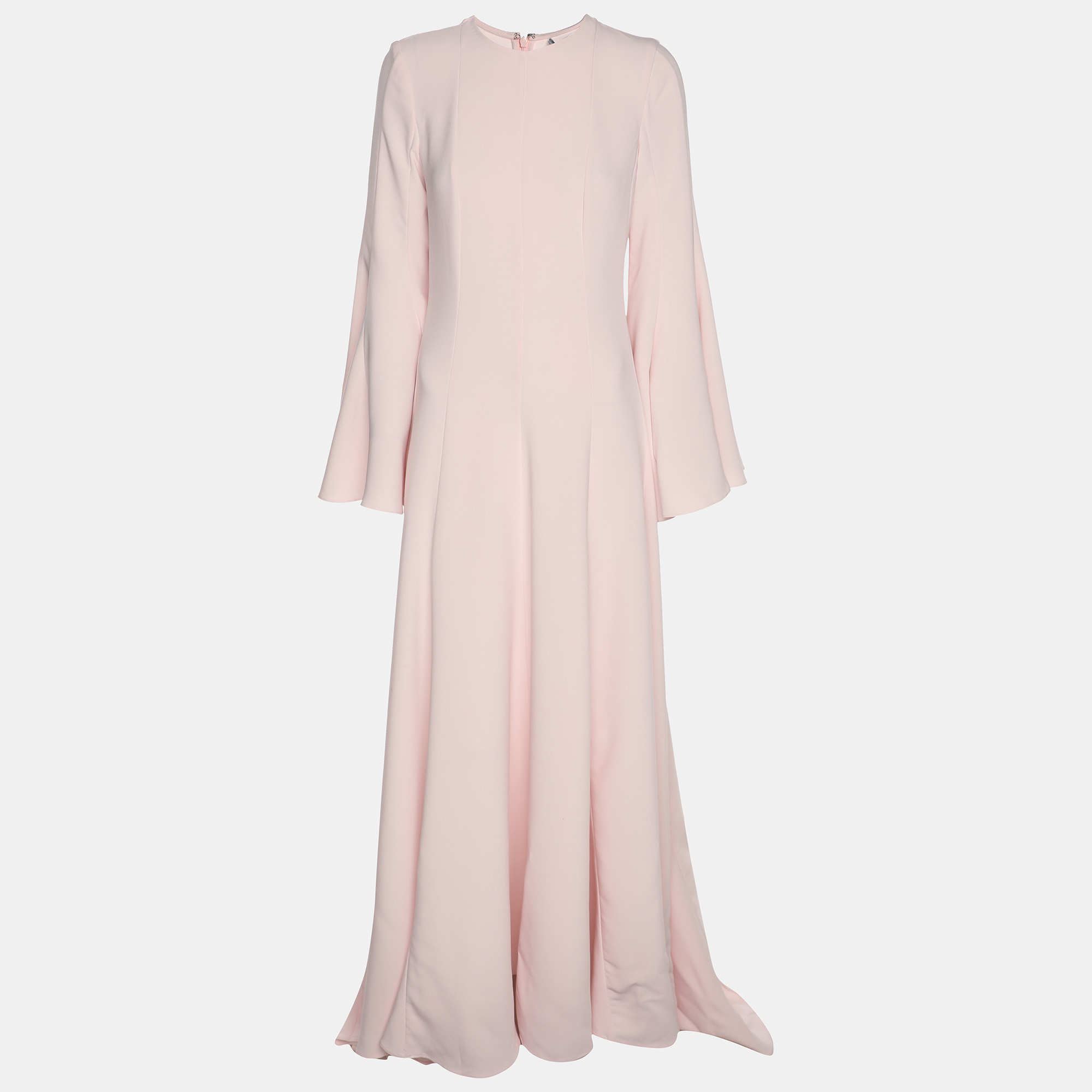 

Oscar de la Renta Pink Jersey Long Dress M