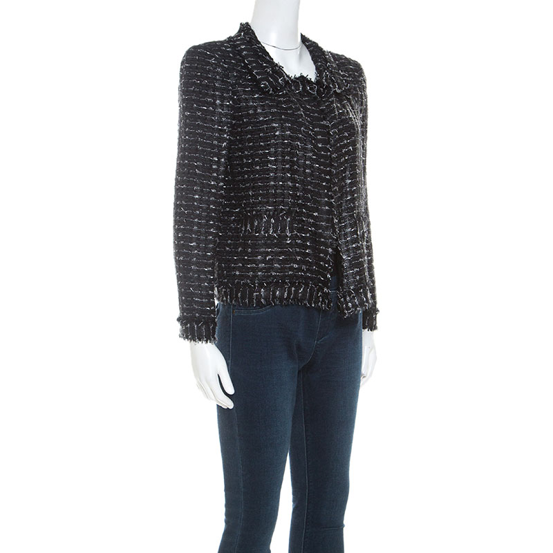 

Oscar de la Renta Black Tweed Blazer