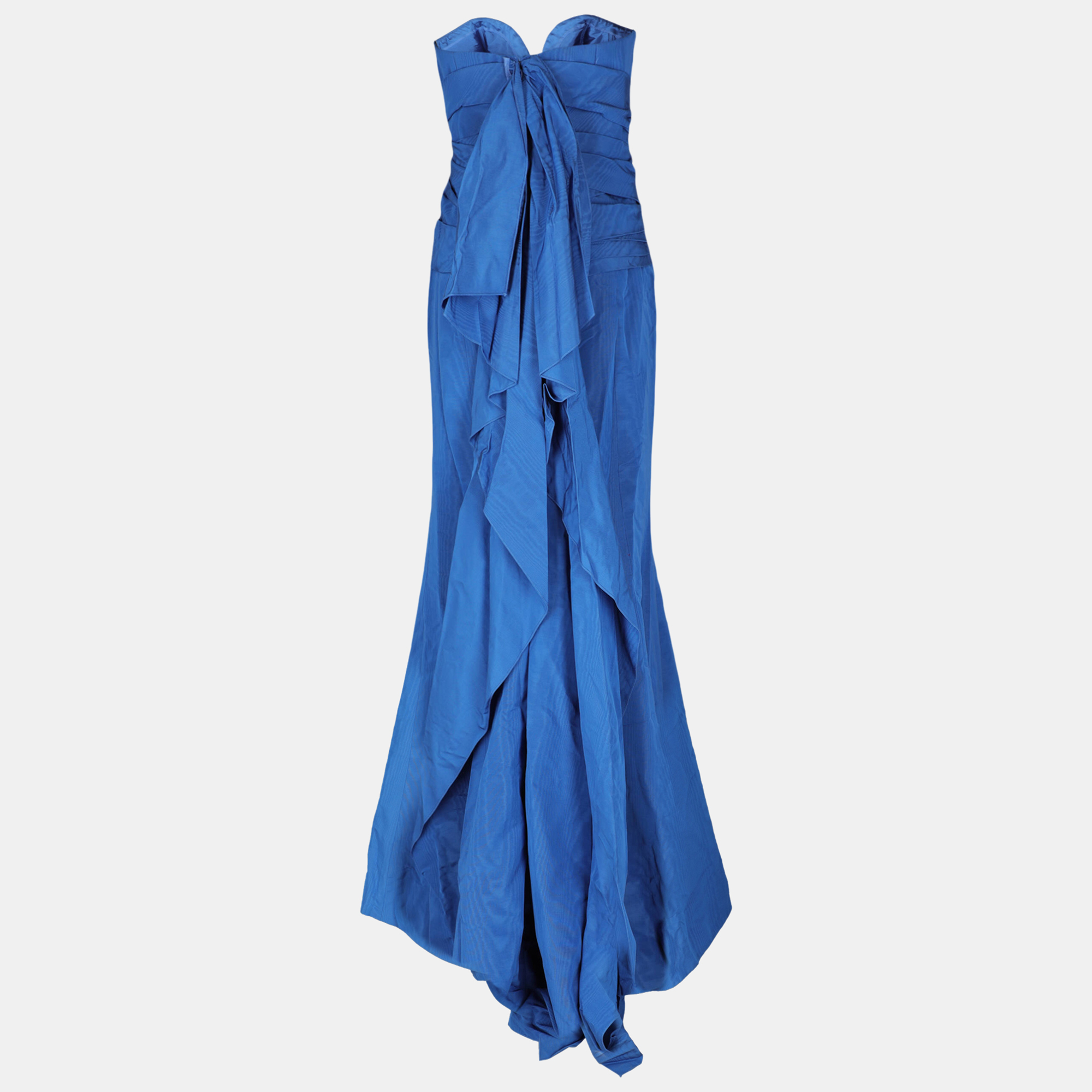 

Oscar De La Renta Women's Cotton Long Dress - Navy, Navy blue