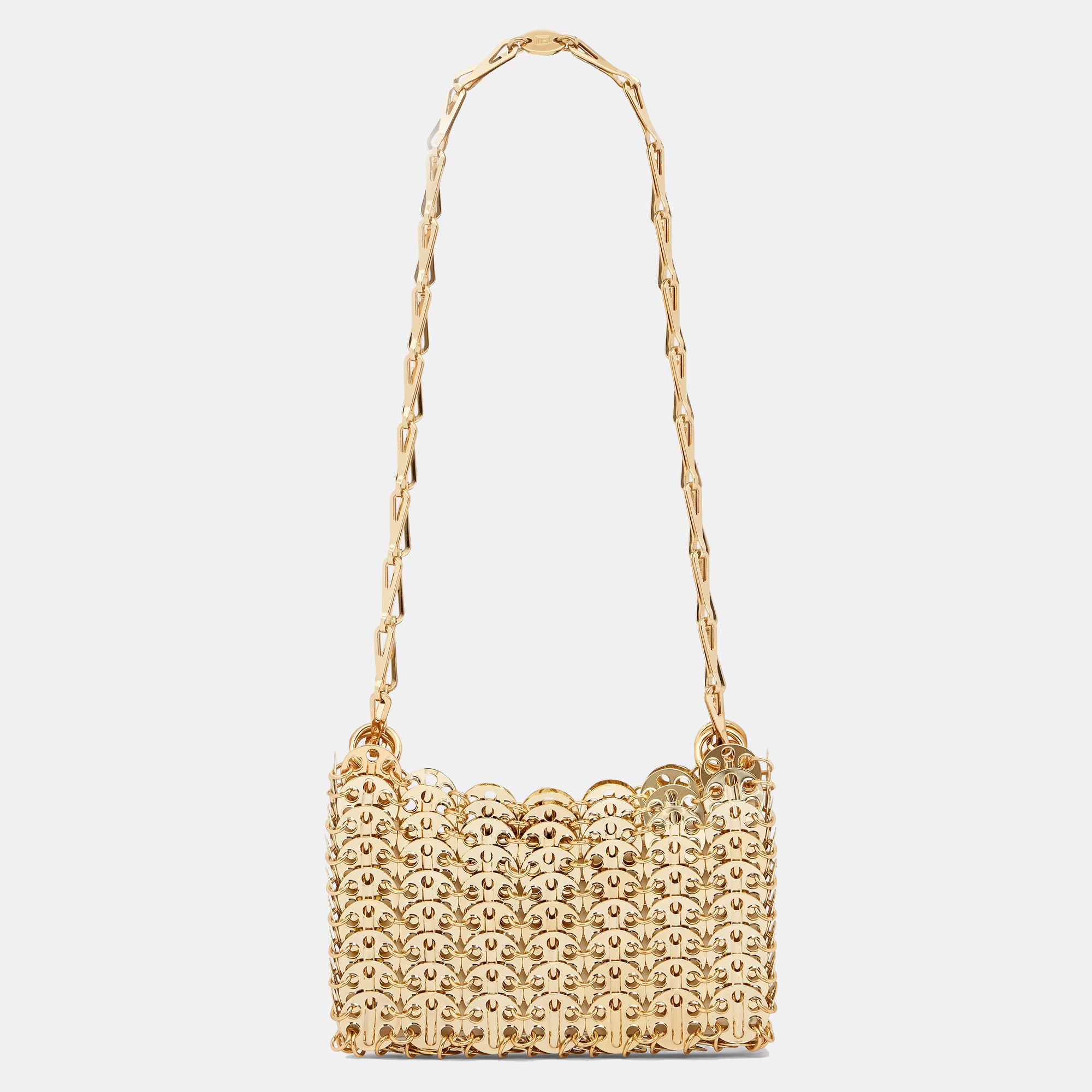 

Paco Rabanne Gold Chain Link Metal Mini Crossbody Bag