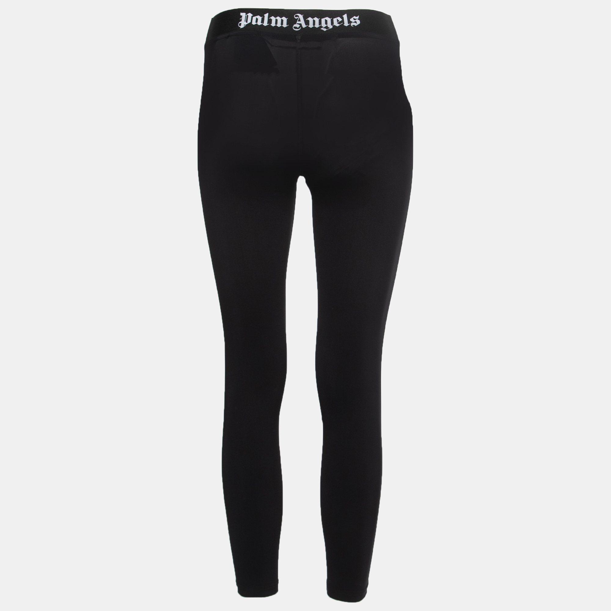 

Palm Angels Black Classic Logo Printed Knit Leggings