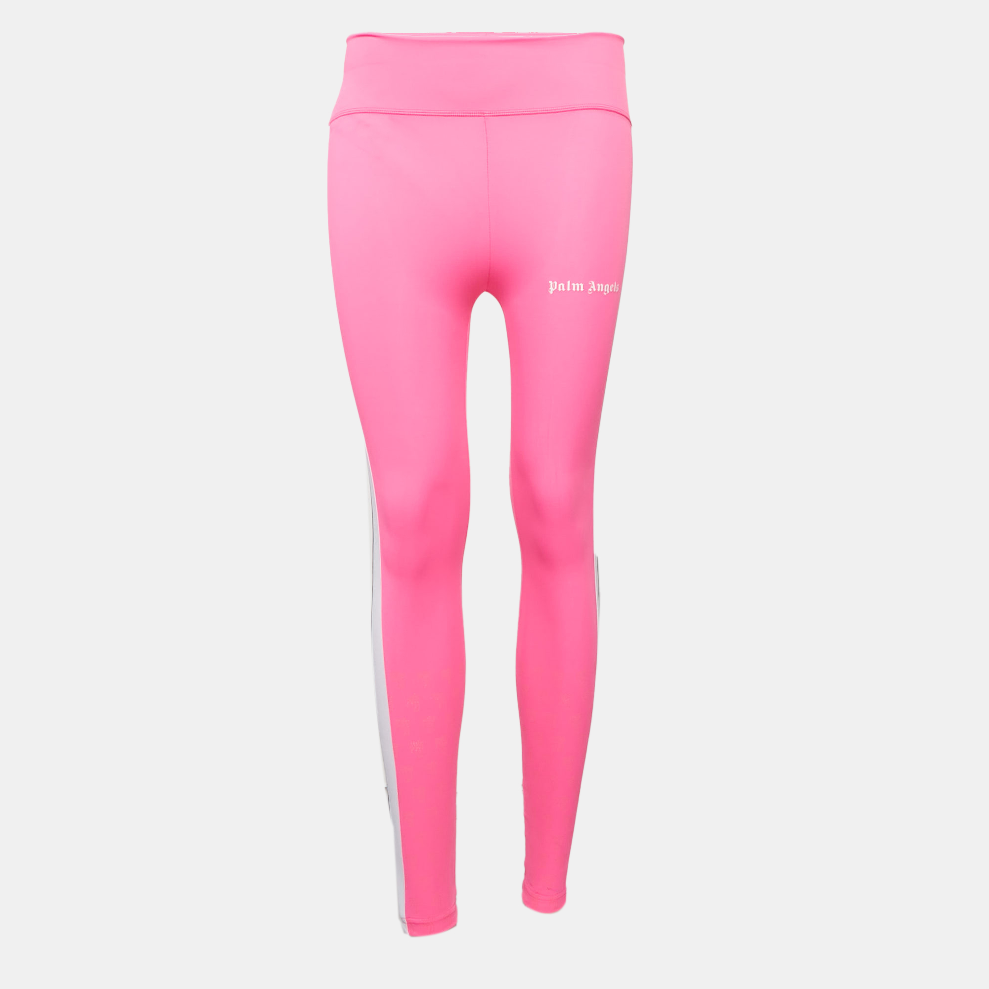 

Palm Angels Fuchsia Pink Jersey Palm Cut-Out Detail Track Leggings S