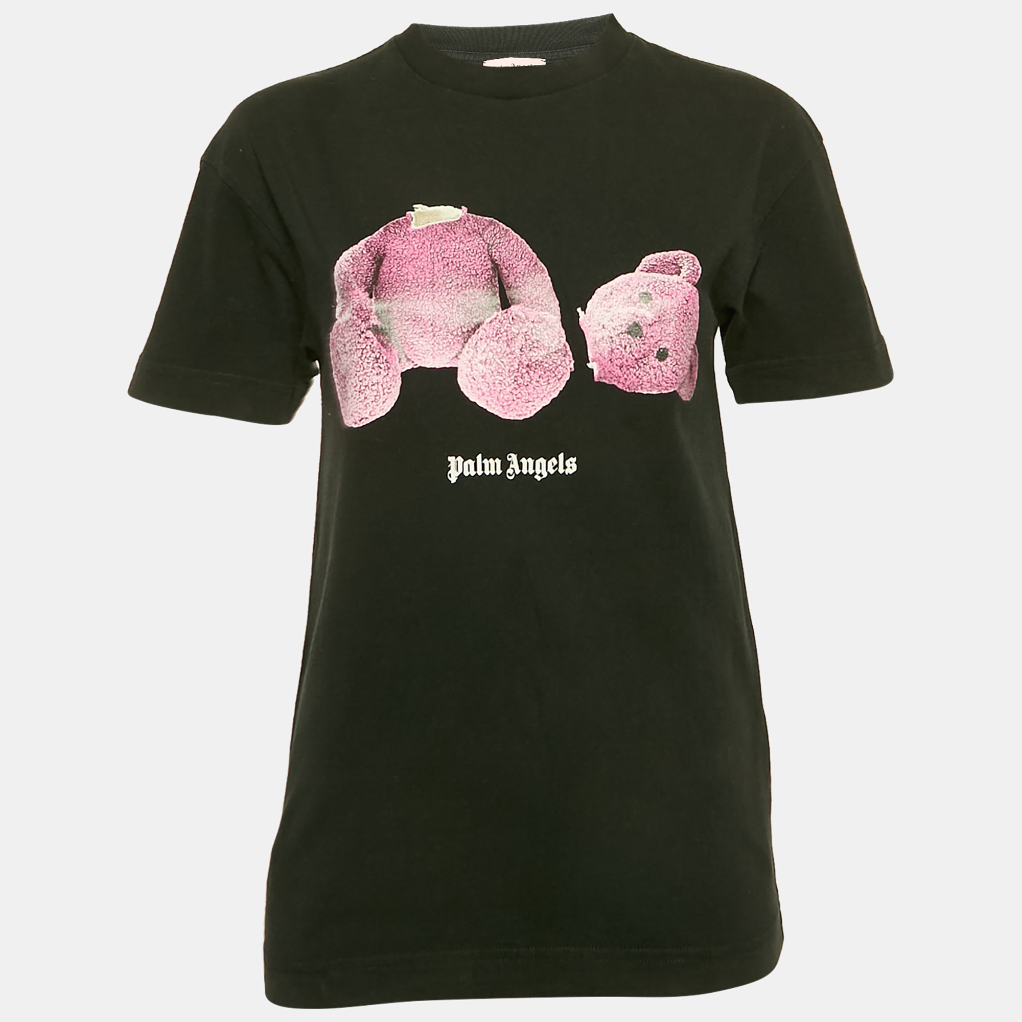 

Palm Angels Black Teddy Print Jersey T-Shirt XXS