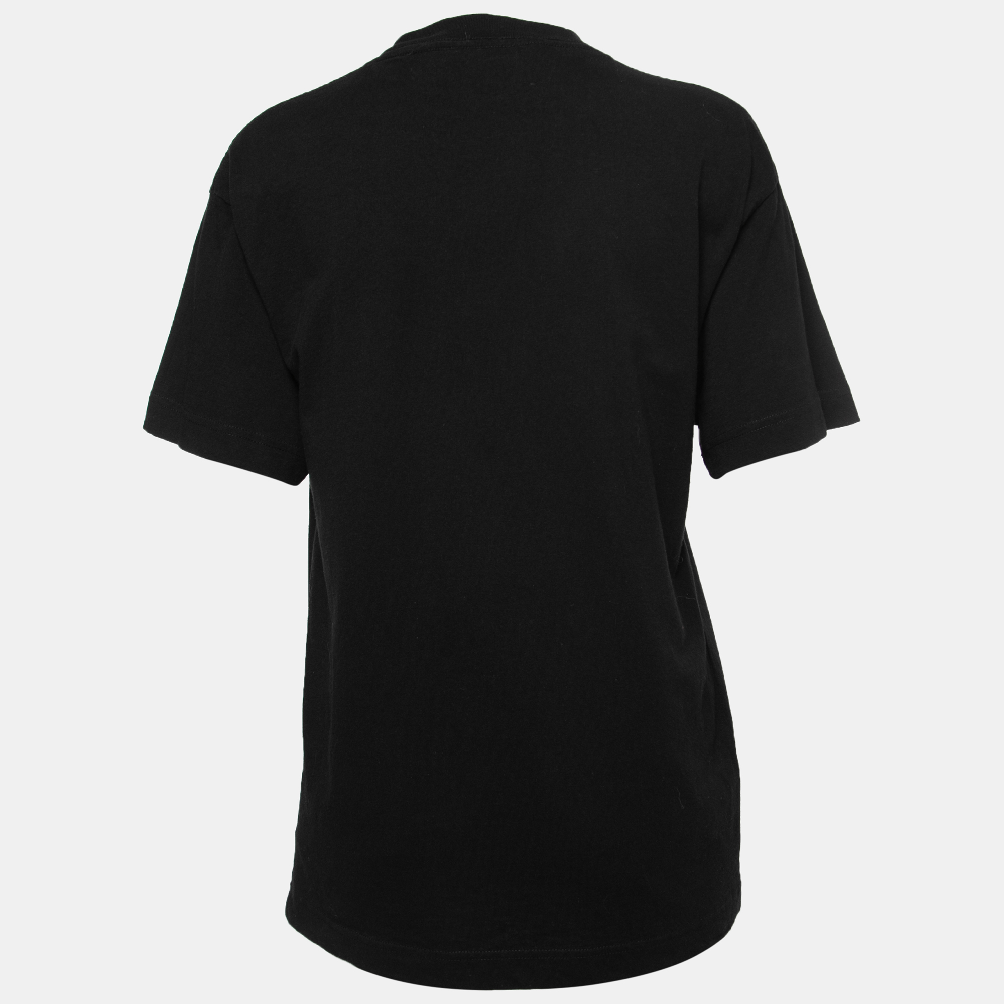

Palm Angels Black Logo Print Cotton T-Shirt