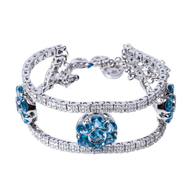 

Pasquale Bruni Diamond and Colored Gemstones Bracelet, Blue