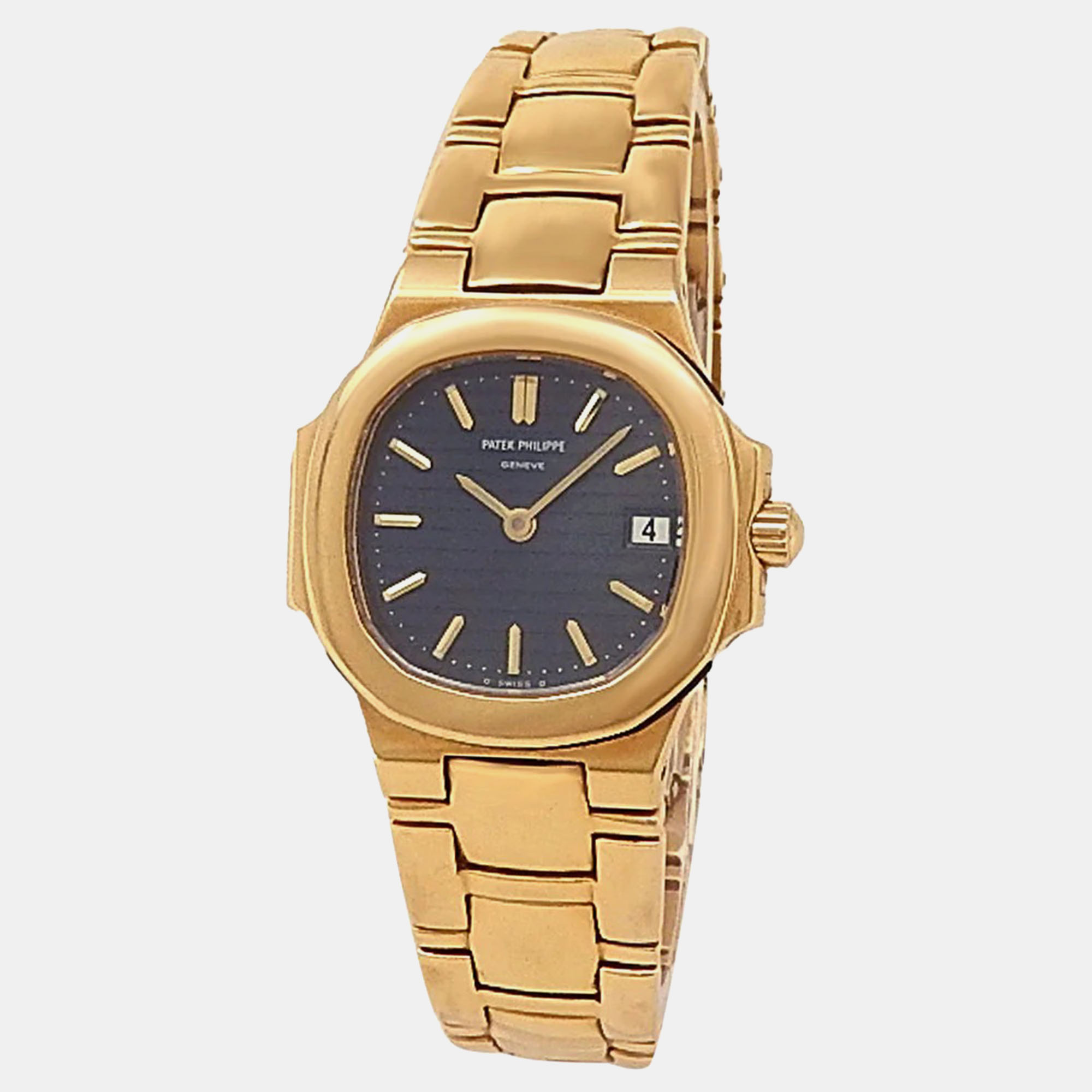 

Patek Philippe Nautilus 4700/51J Quartz Black 18K Yellow Gold Women’s Wristwatch 27 mm