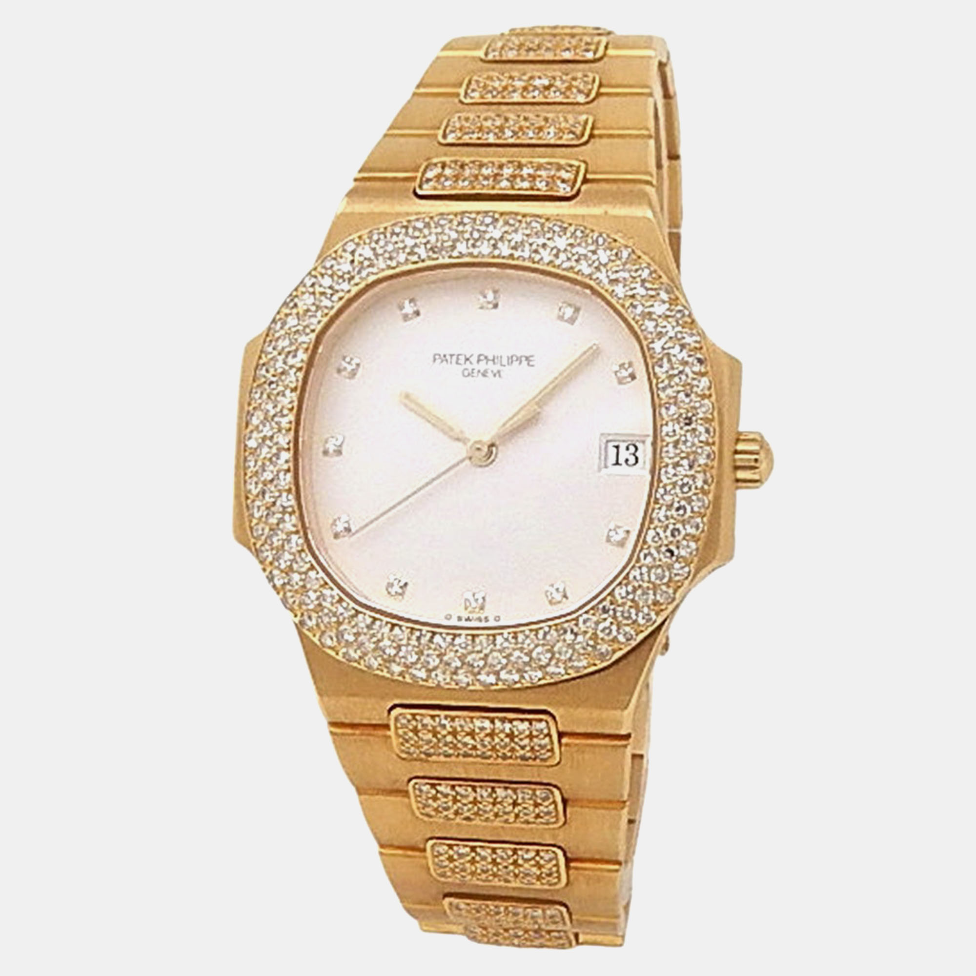 

Patek Philippe Nautilus 3900/5J-001 Quartz Silver 18K Yellow Gold Women’s Wristwatch 33 mm