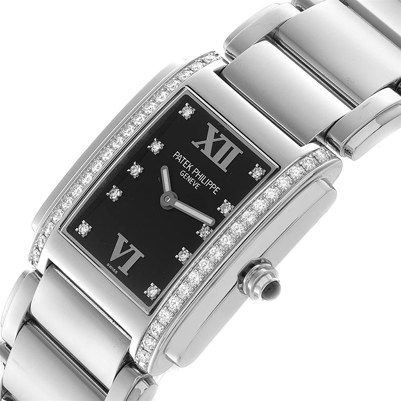 

Patek Philippe Black Diamond and Stainless Steel Twenty-4