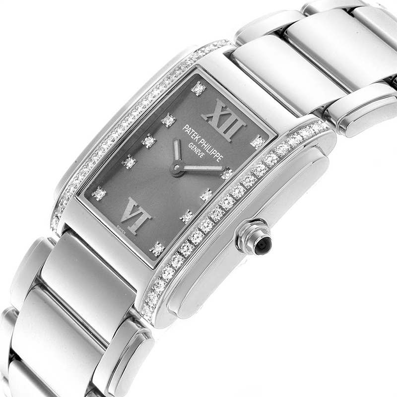 

Patek Philippe Grey Diamond and Stainless Steel Twenty-4