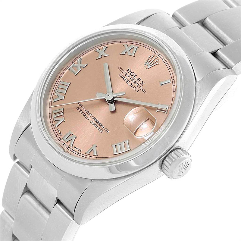 

Rolex Salmon Stainless Steel Datejust, Pink