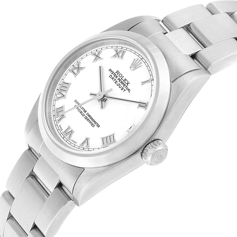 

Rolex White Stainless Steel Datejust
