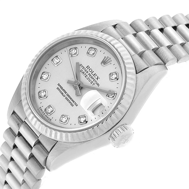 

Rolex Silver Diamonds