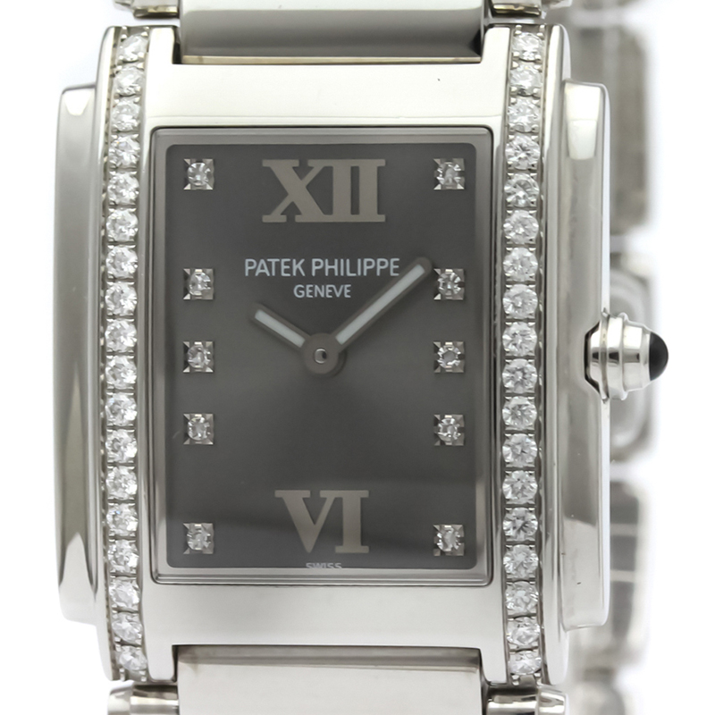 

Patek Philippe Gray Diamond and Stainless Steel Twenty, Grey