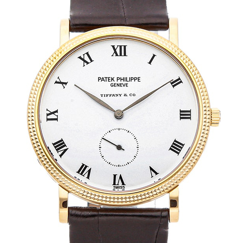 

Patek Phillipe White 18K Yellow Gold Calatrava 3919J Women's Wristwatch 33
