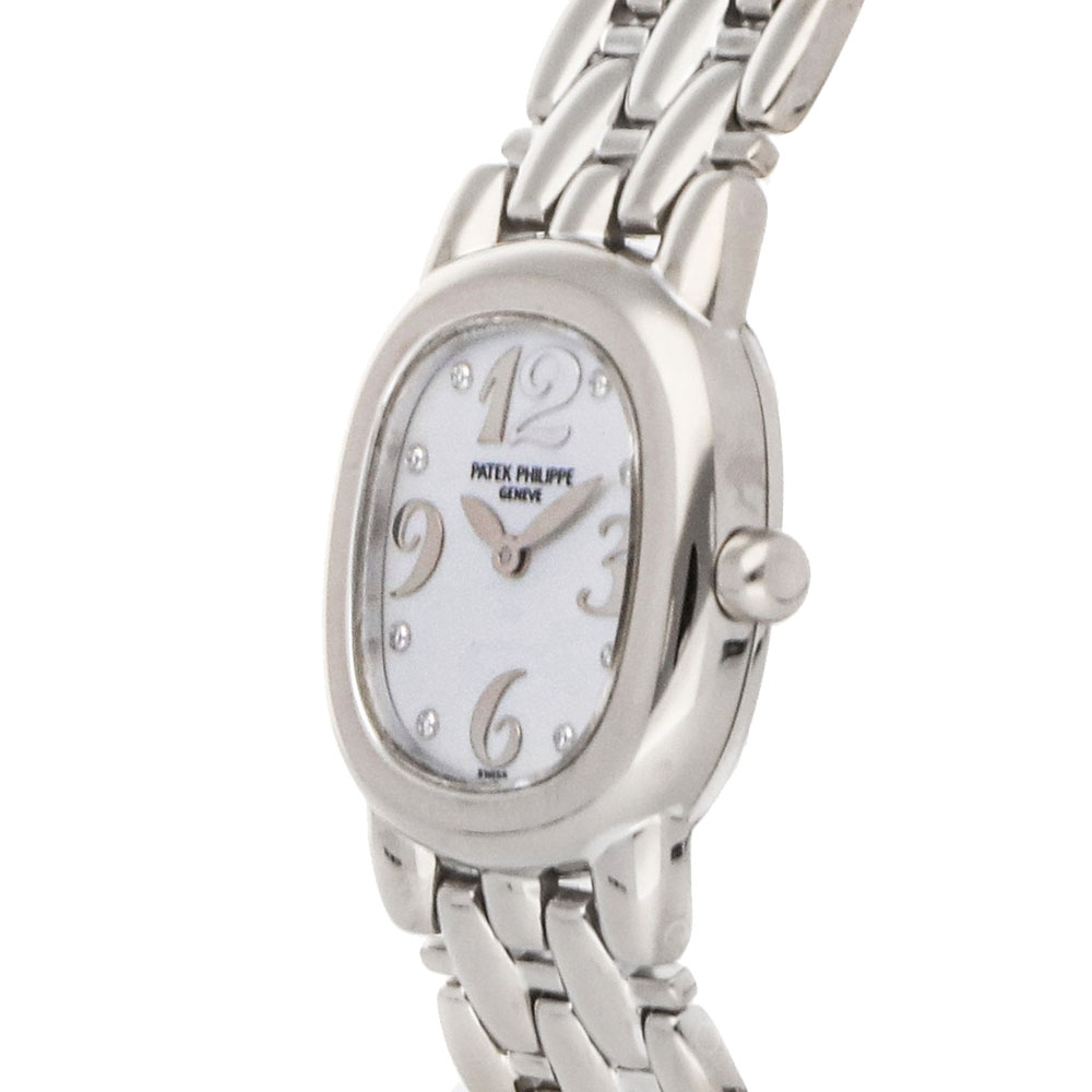 

Patek Philippe White Diamonds 18K White Gold Ellipse 4830/1G Women's Wristwatch 26 MM
