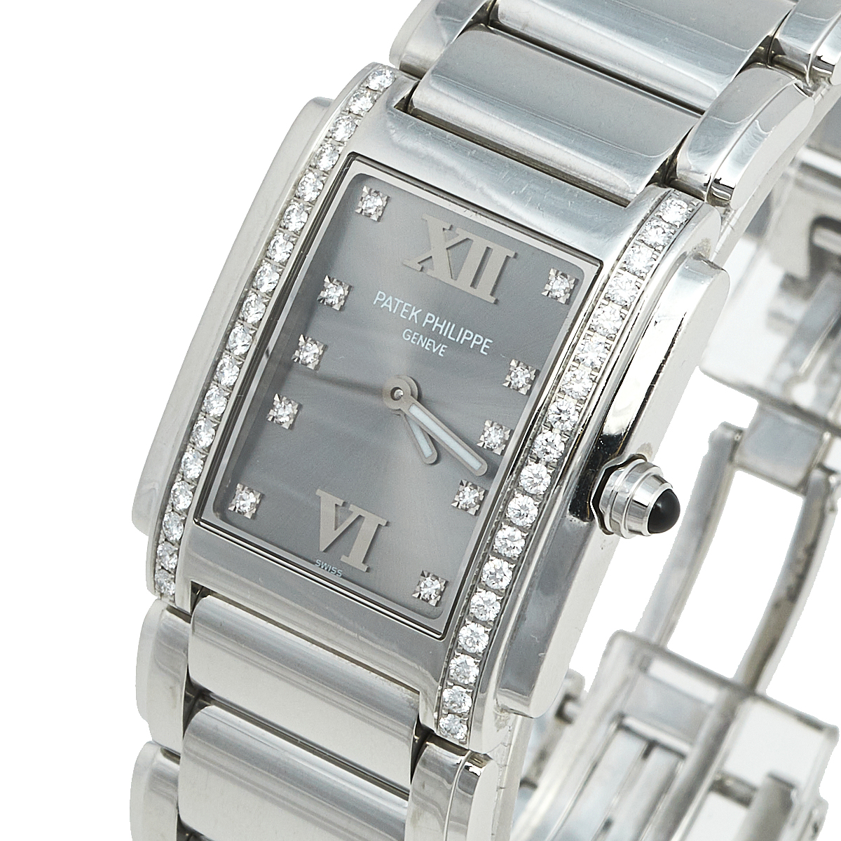 

Patek Philippe Grey Stainless Steel Diamond Twenty-4