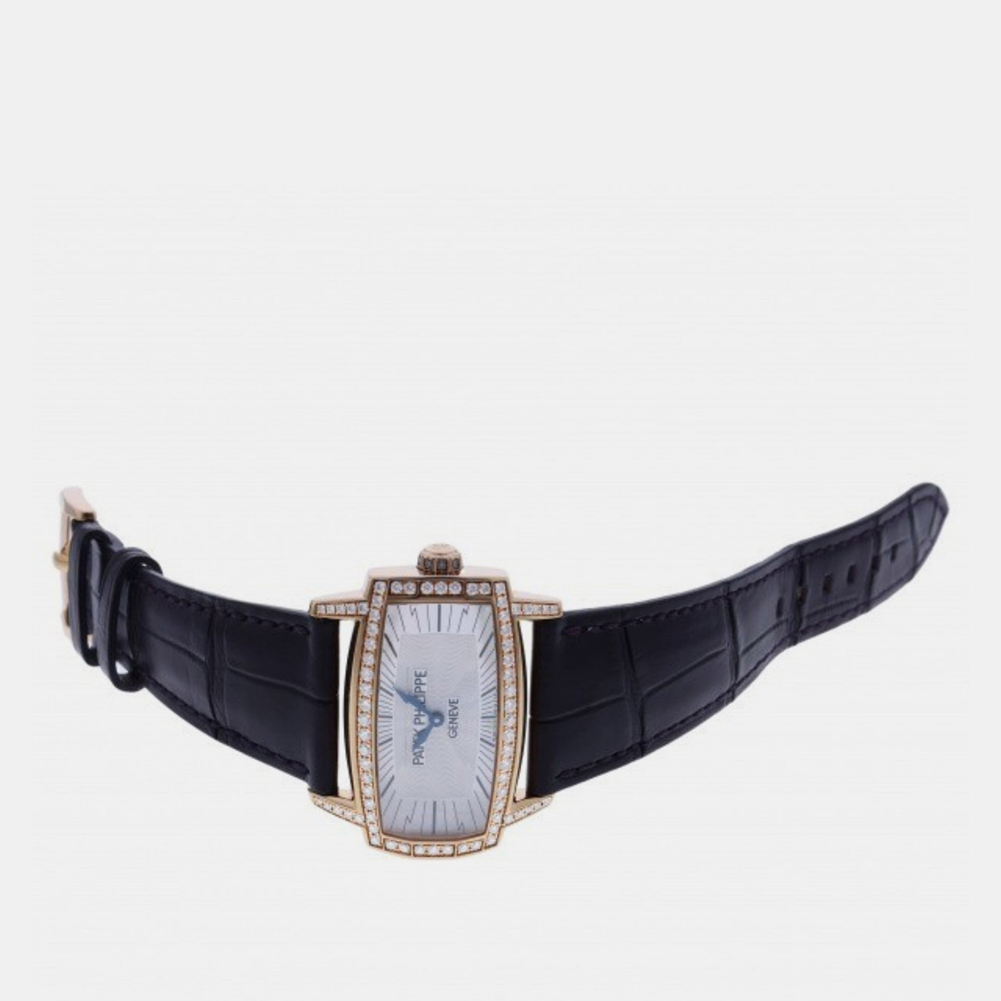 

Patek Philippe White 18k Rose Gold Gondolo 4981R-001 Quartz Women's Wristwatch 22 mm